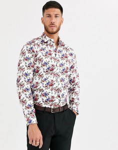 Узкая рубашка с цветочным принтом Harry Brown