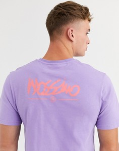 Фиолетовая футболка с логотипом Mossimo