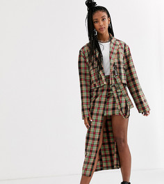 Комбинируемая ярусная юбка миди в клетку The Ragged Priest