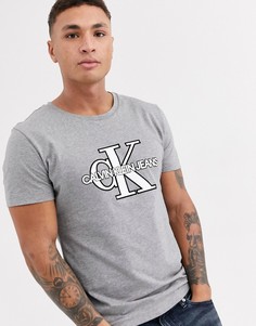 Футболка с логотипом-монограммой Calvin Klein Jeans