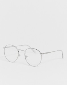 Круглые очки с прозрачными стеклами ASOS DESIGN