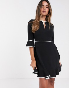 Приталенное платье мини с бантом Ted Baker Dindy
