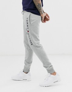 Серые спортивные штаны с логотипом Tommy Hilfiger