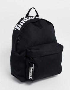 Черный рюкзак с крупным логотипом Timberland