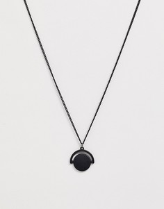 Черное ожерелье с подвеской Burton