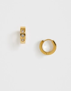 Серьги-кольца с камнями Burton