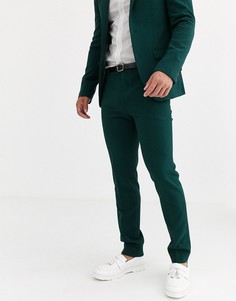 Сине-зеленые брюки скинни Avail London
