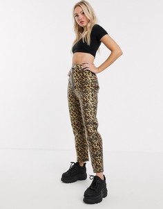Брюки из полиуретана с леопардовым принтом The Ragged Priest