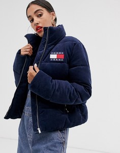 Вельветовая дутая куртка Tommy Jeans