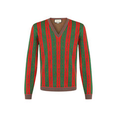 Свитеры Gucci Пуловер из смеси хлопка и шерсти Gucci
