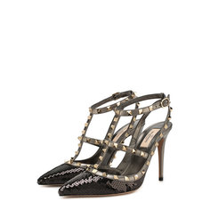 Туфли Valentino Garavani Rockstud Liquid Metal на шпильке Valentino