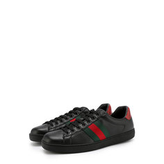 Кроссовки Gucci Кожаные кеды Ace с отделкой из кожи змеи Gucci