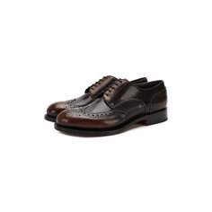 Туфли Santoni Кожаные дерби Santoni