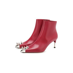 Ботильоны Alexander McQueen Кожаные ботильоны Alexander McQueen