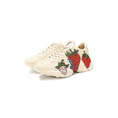 Кроссовки Gucci Кожаные кроссовки Rhyton Gucci