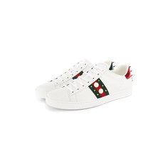 Кроссовки Gucci Кожаные кеды New Ace Gucci