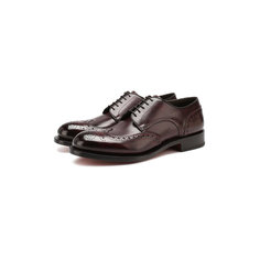 Туфли Santoni Кожаные дерби Santoni