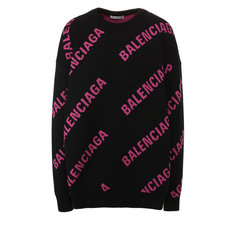 Свитеры Balenciaga Пуловер из смеси хлопка и шерсти Balenciaga