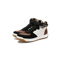Кроссовки Burberry Комбинированные кеды Burberry