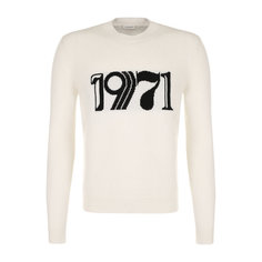 Свитеры Saint Laurent Хлопковый джемпер с принтом Saint Laurent