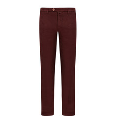 Брюки Kiton Брюки прямого кроя из смеси льна и хлопка Kiton