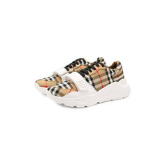 Кроссовки Burberry Текстильные кроссовки на шнуровке Burberry