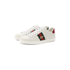 Кроссовки Gucci Кожаные кеды New Ace Gucci