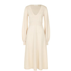Платья Chloé Вязаное платье-миди с V-образным вырезом Chloé