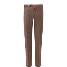 Брюки Kiton Брюки прямого кроя из смеси шерсти и кашемира Kiton