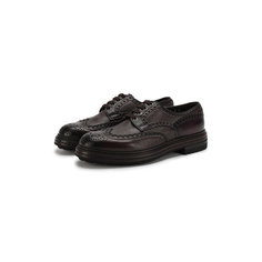 Туфли Santoni Кожаные дерби Santoni
