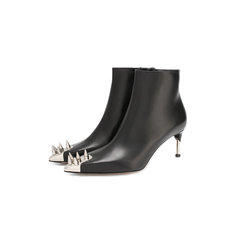 Ботильоны Alexander McQueen Кожаные ботильоны Alexander McQueen