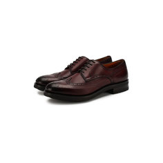 Туфли Santoni Кожаные дерби Santoni