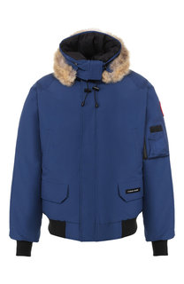 Пуховый бомбер Chilliwack с меховой отделкой Canada Goose