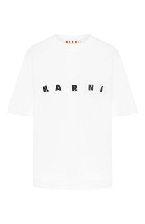 Хлопковая футболка Marni