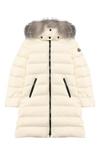 Пуховое пальто с капюшоном Moncler Enfant