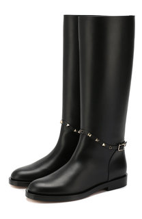 Кожаные сапоги Valentino Garavani Rockstud Valentino