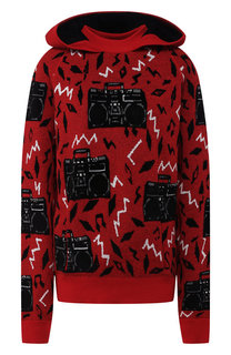 Худи из смеси шерсти и вискозы Saint Laurent