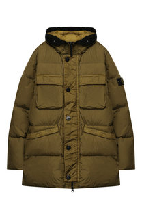 Пуховая куртка с капюшоном Stone Island