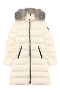 Пуховое пальто с капюшоном Moncler Enfant