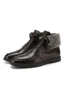 Кожаные ботинки Santoni