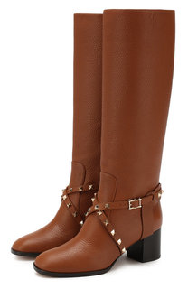 Кожаные сапоги Valentino Garavani Rockstud Valentino