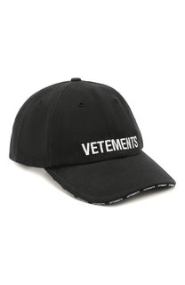 Хлопковая бейсболка Vetements