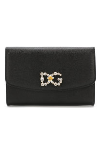 Кожаное портмоне на цепочке Dolce & Gabbana
