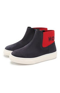 Замшевые ботинки Hogan
