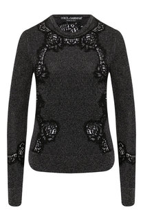 Пуловер из смеси вискозы и хлопка Dolce & Gabbana
