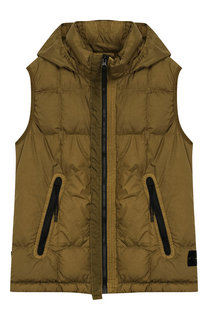 Пуховой жилет с капюшоном Stone Island
