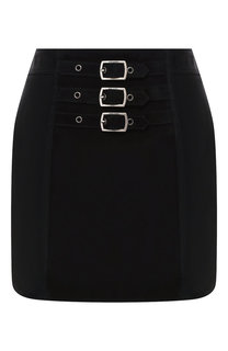 Кожаная юбка Saint Laurent