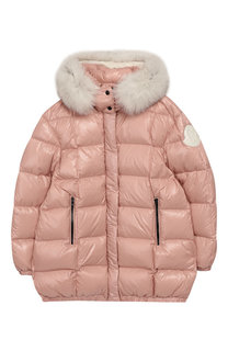 Пуховик с меховой отделкой Parana Moncler Enfant