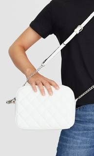 Стеганая сумка с плечевым ремнем Stradivarius