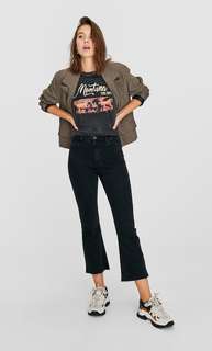 Расклешенные джинсы с высокой посадкой Stradivarius